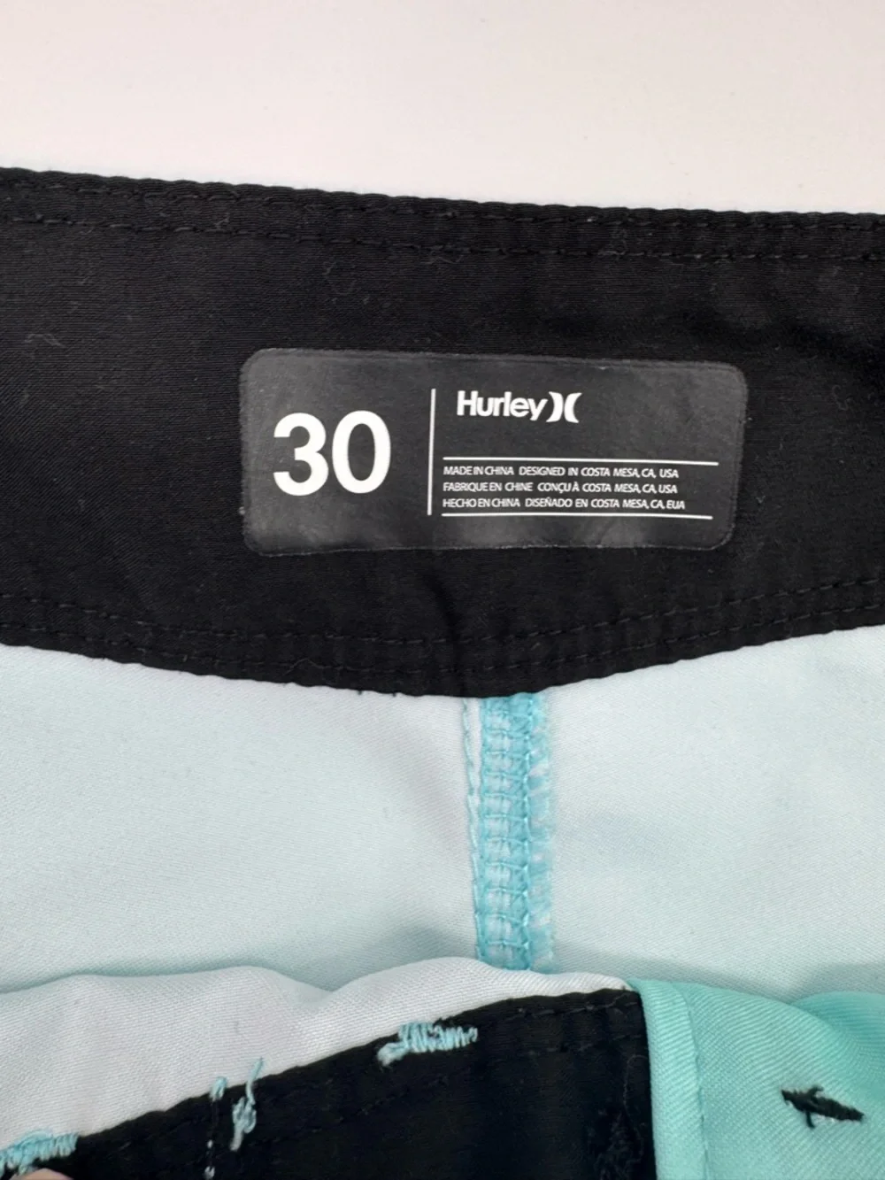 Hurley light aqua